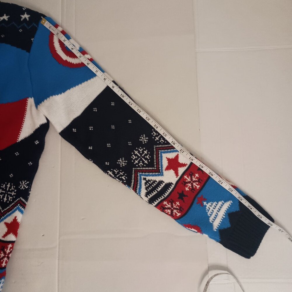 Marvel Avengers Captain America Sweater Men’s Size Medium Excellent EUC - Picture 14 of 16